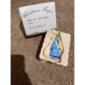 Vintage Disney Grolier DCO Merlin Holiday 26231 153 Ornament w/Box